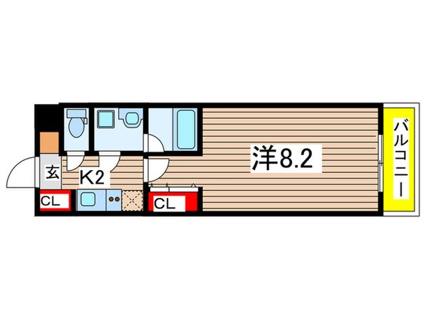 BLAU菊川の物件間取画像